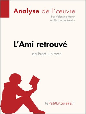cover image of L'Ami retrouvé de Fred Uhlman (Analyse de l'oeuvre)